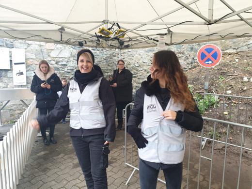 Sicherheitskräfte der WGG Sicherheit – Halloween auf Burg Frankenstein 2019