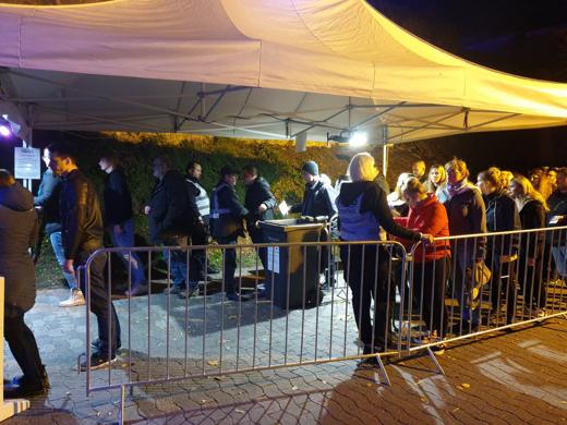 Sicherheitskräfte der WGG Sicherheit – Halloween auf Burg Frankenstein 2019
