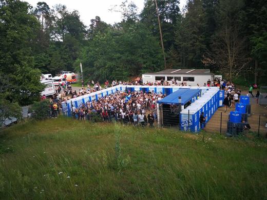 Sicherheitskräfte der WGG Sicherheit – Open-Air-Veranstaltung