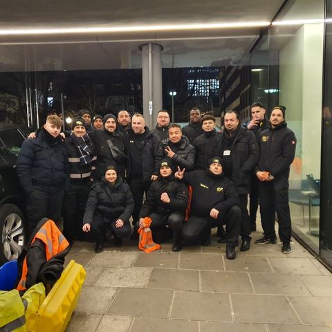 Großes Gruppenfoto des WGG-Sicherheit-Teams